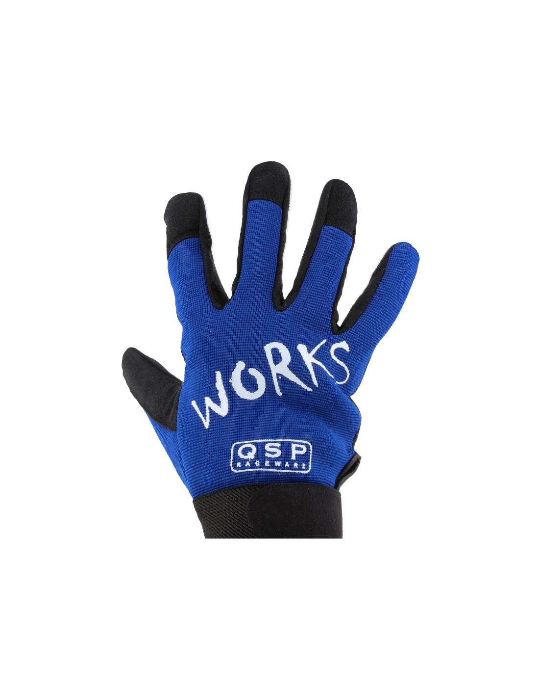 QWORKS_qsp_mechanic_gloves_mekaniker_handskar_westcoast_motorsport_blue_front