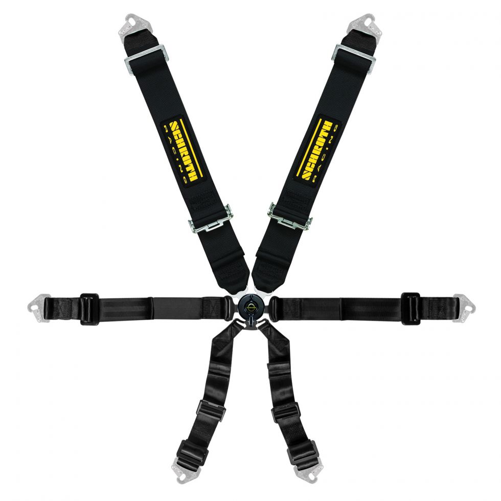 schroth racing clubman 3x2 black westcoast motorsport