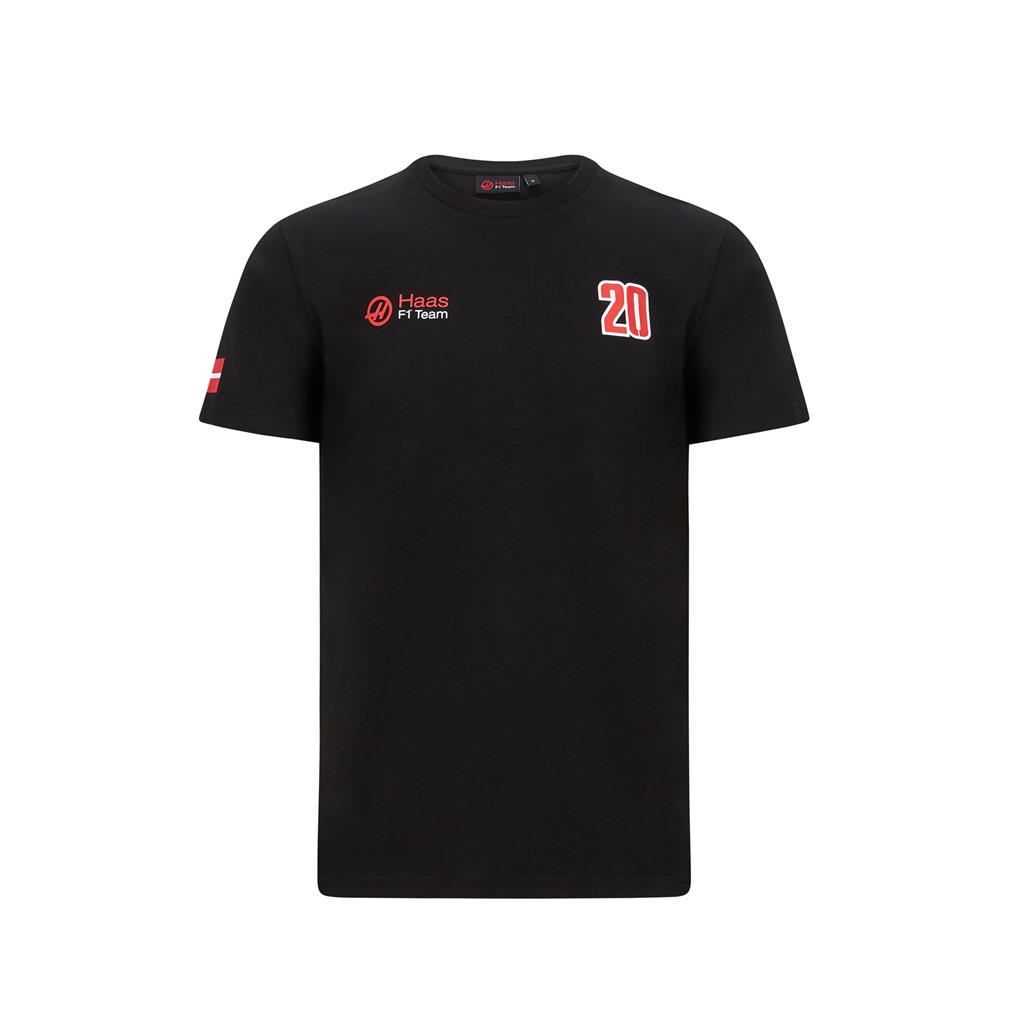 191101025100215_HAAS F1 FW MENS MAG TEE black westcoast motorsport front magnussen