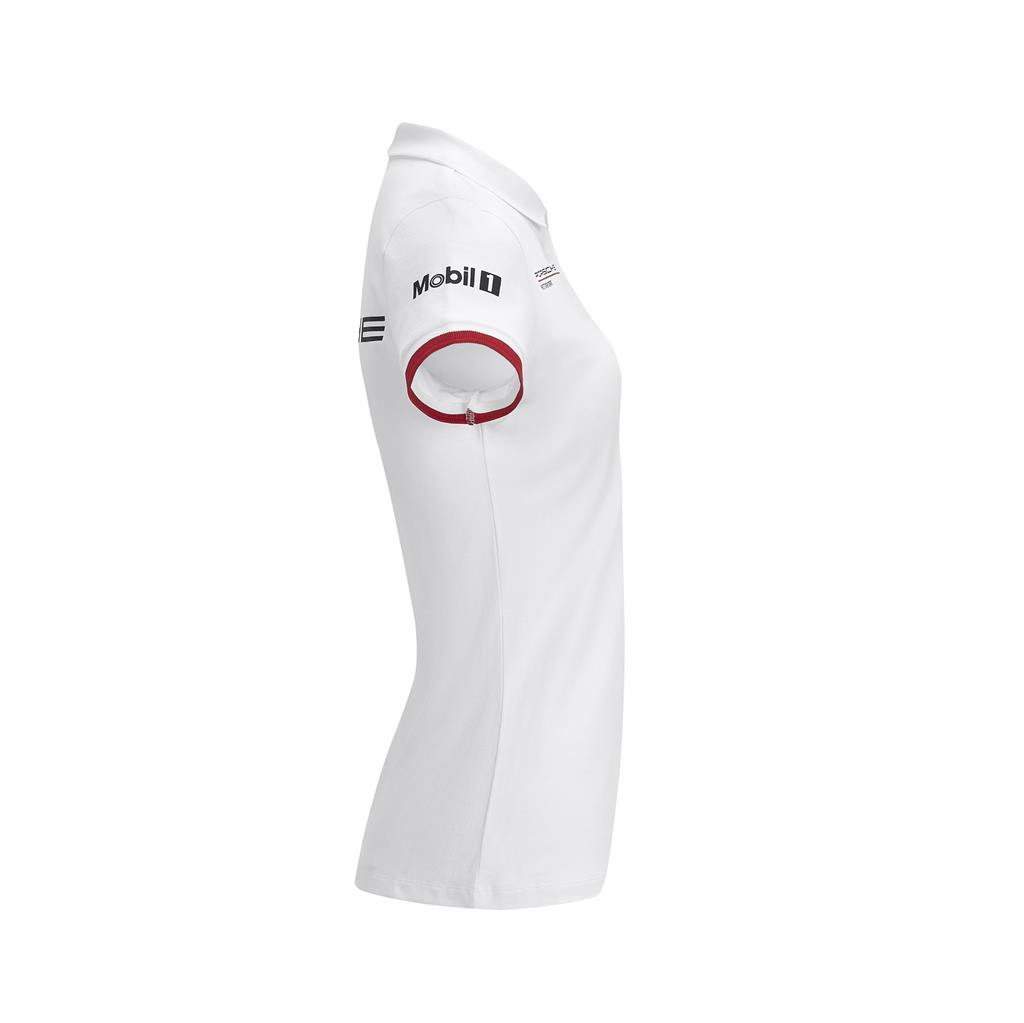 304491007200215_PORSCHE RP WOMENS TEAM POLO WHITE_vit_tjej_westcoast_motorsport_right_side