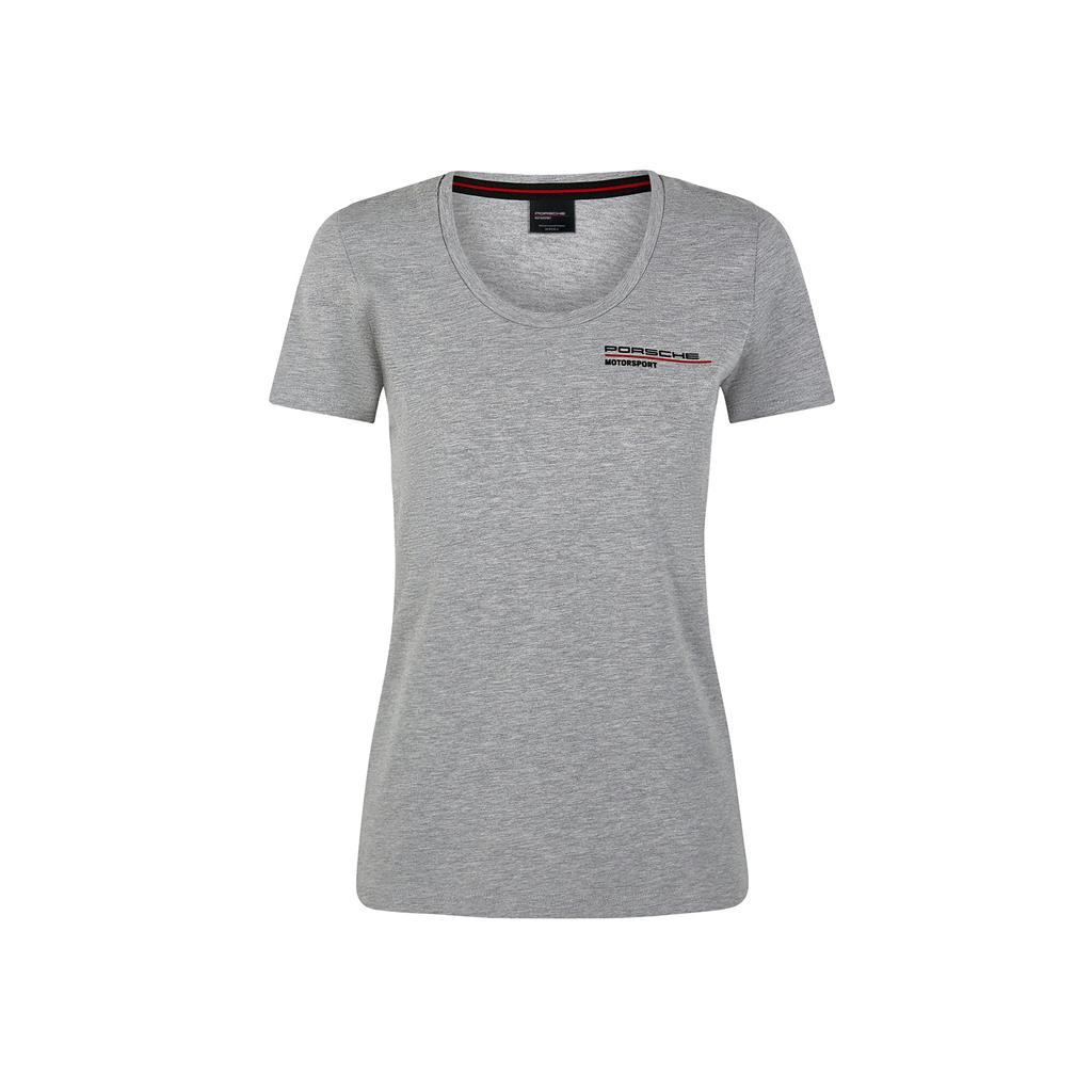 304491019150215_PORSCHE FW WOMENS TEE gray_grey_tjejmodell_top_westcoast_motorsport_front