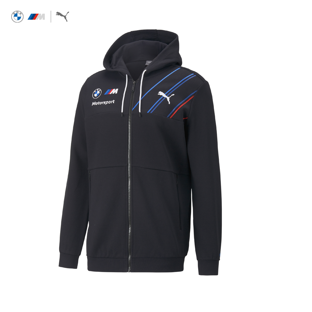 701219208001_bmw_motorsport_rp_mens_full_zip_hoodie_replica_m-sport_hooded_sweat_puma_stichd_official_merch_fuelforfans_westcoast_motorsport_svart_black_front
