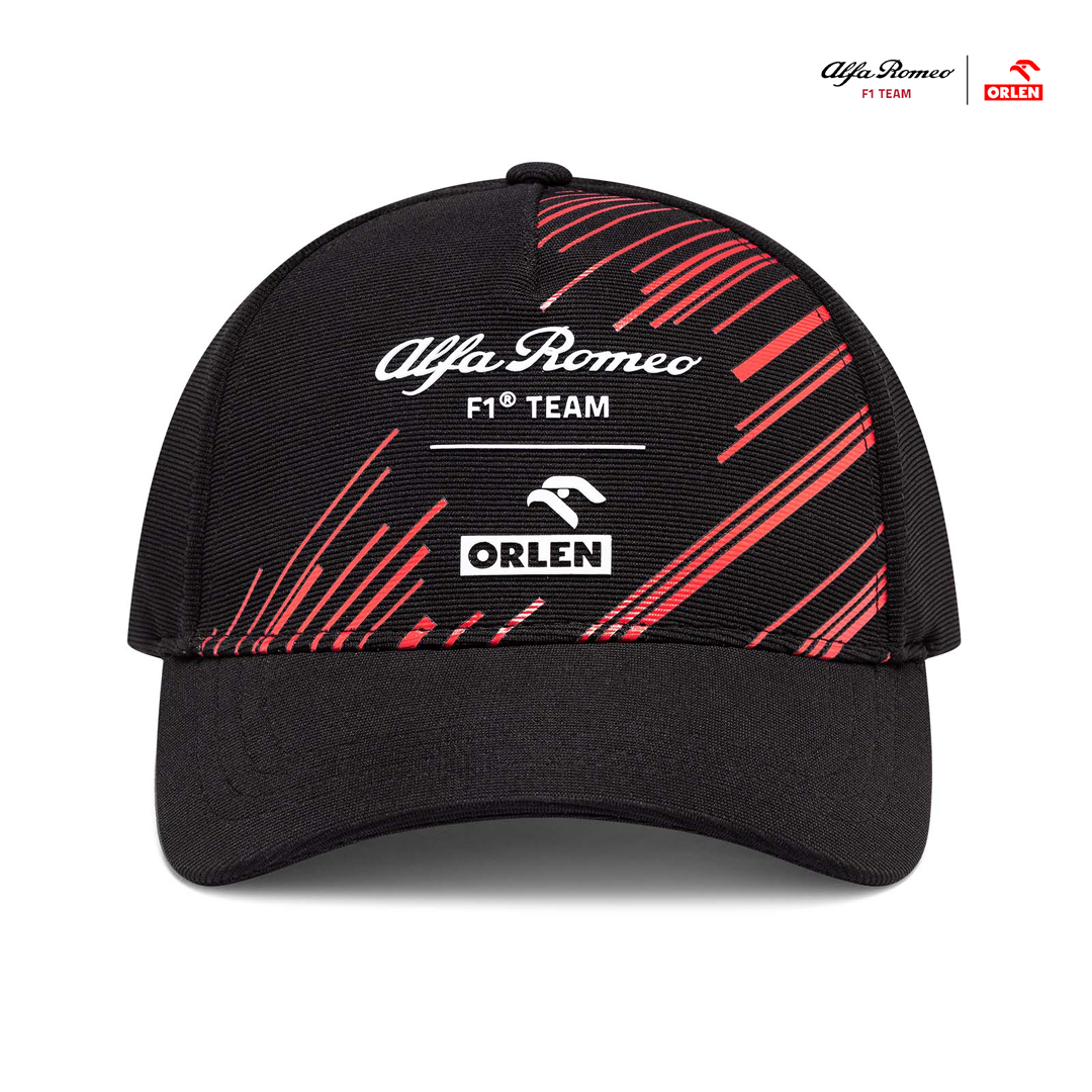 U901114424_alfa-romeo-f1-team-orlen_official_team_cap_curved_brim_formel1_formula1_gpstore_f1sweden_f1sverige_westcoast_motorsport_code-zero_black_svart_front