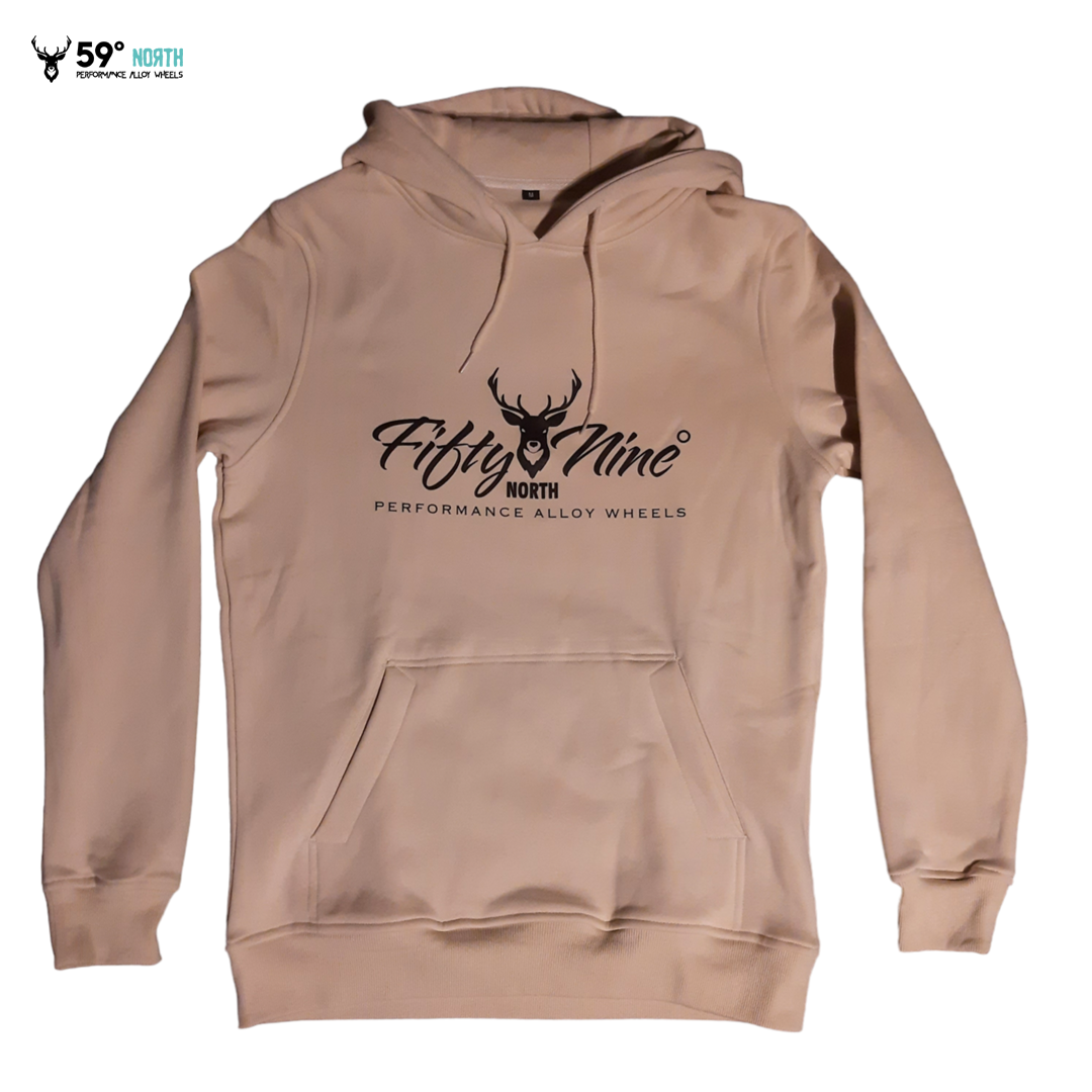 fiftyninedeerhoodieSB_59northwheels_59_north_wheels_sand_beige_classic_hoody_hooded_sweat_luvtröja_westcoast_motorsport_drifting_actionsport