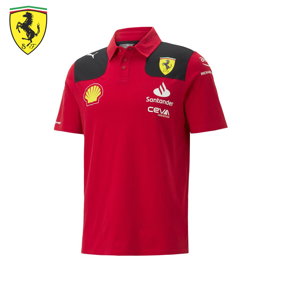 701223373_701223385_scuderia_ferrari_f1_team_replica_polo_shirt_piketröja_formula1_formel1_f1sweden_f1sverige_westcoast_motorsport_red_front