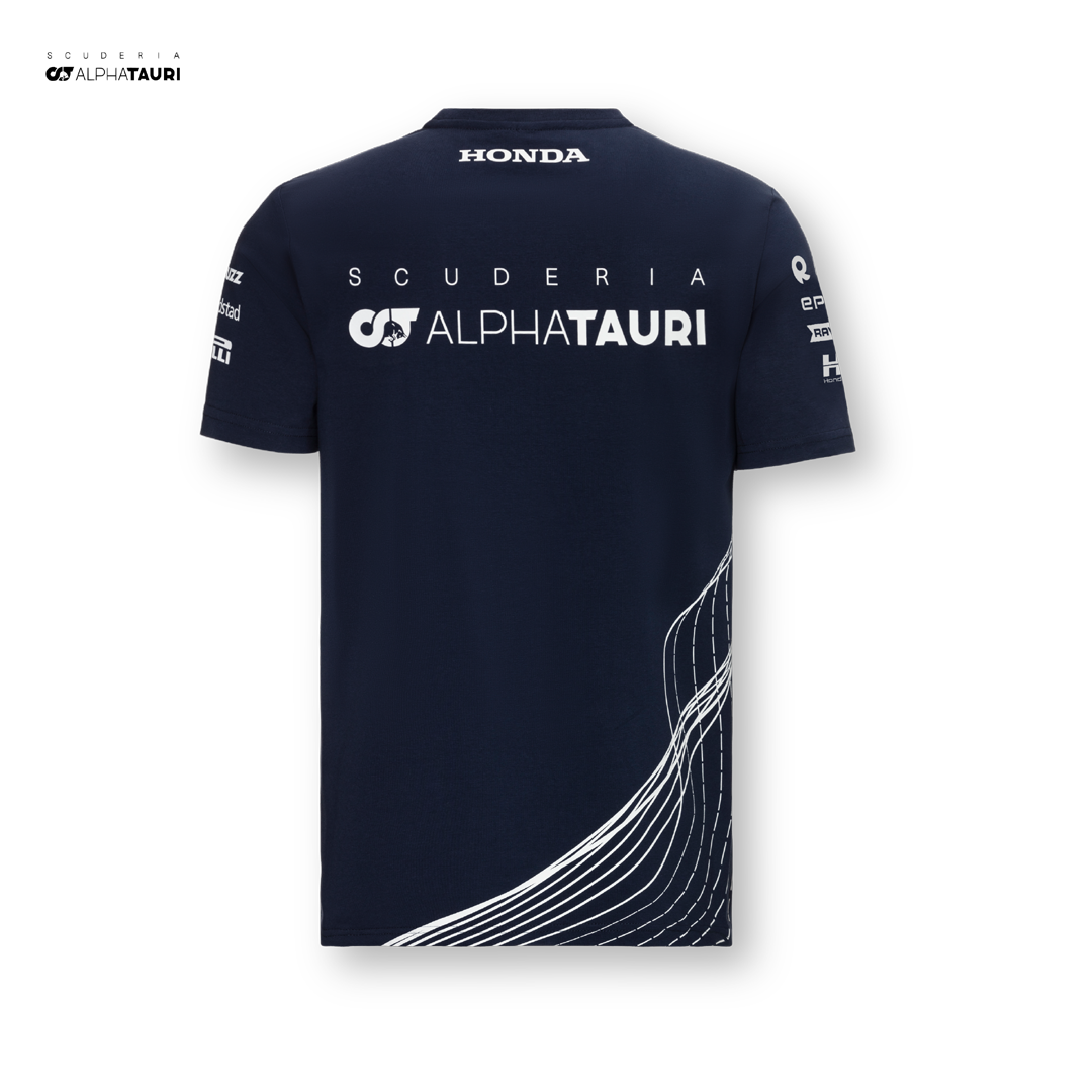M-1623_Scuderia_AlphaTauri_Official_Teamline_T-shirt_tee_f1_team_formula1_formel1_f1sweden_f1sverige_westcoast_motorsport_blue_navy_back