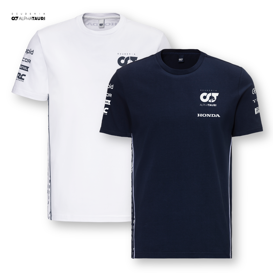 M-1623_Scuderia_AlphaTauri_Official_Teamline_T-shirt_tee_f1_team_formula1_formel1_f1sweden_f1sverige_westcoast_motorsport_white_blue_navy_vit_pair