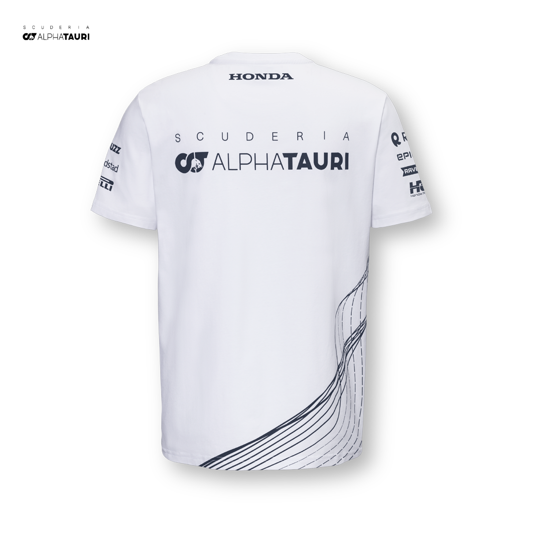 M-1623_Scuderia_AlphaTauri_Official_Teamline_T-shirt_tee_f1_team_formula1_formel1_f1sweden_f1sverige_westcoast_motorsport_white_vit_back