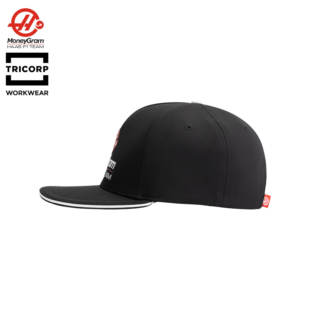 901138_moneygram_haas_f1_team_official_cap_flat_brim_formel1_formula1_tricorp_f1sweden_f1sverige_westcoast_motorsport_left_side