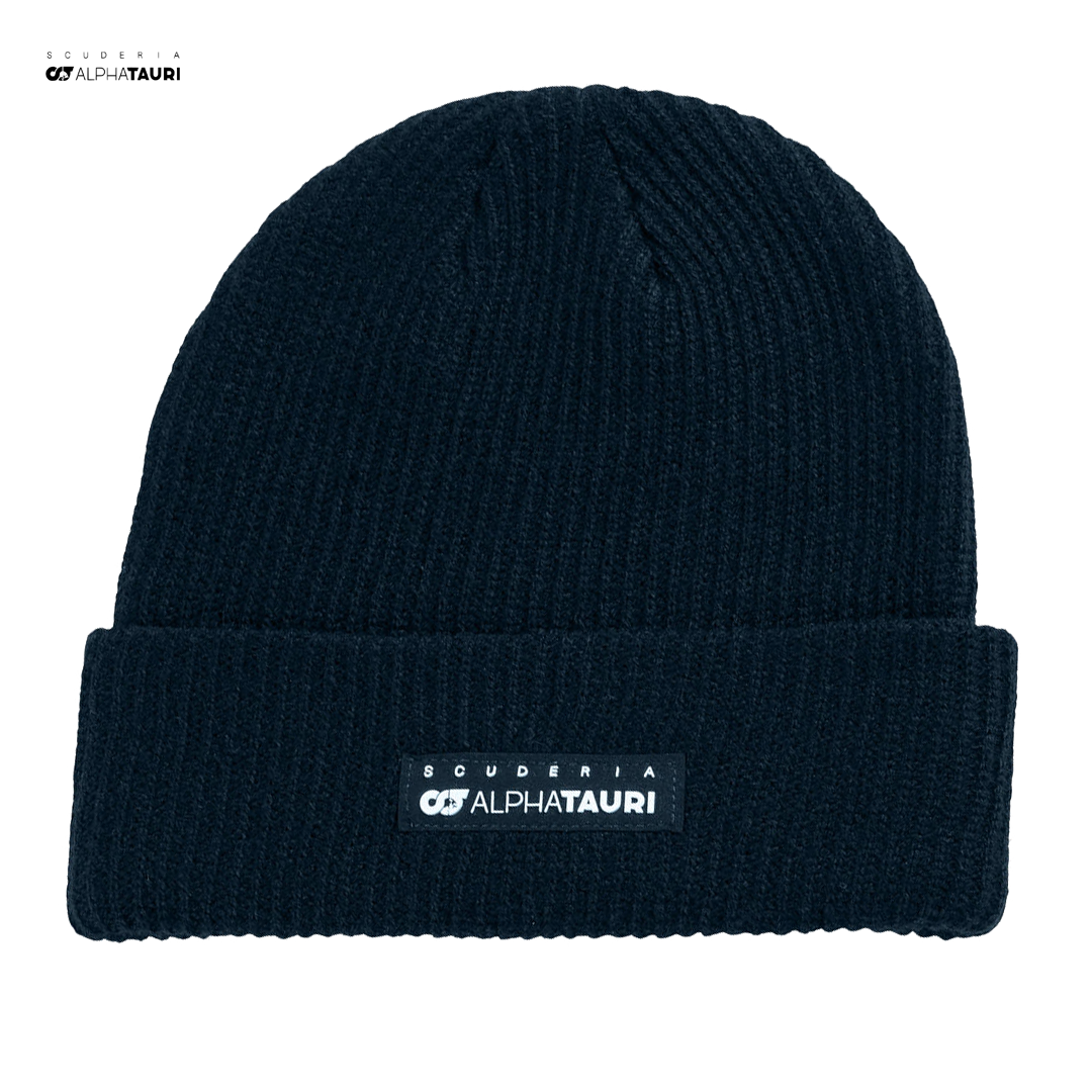 M-162420_Scuderia_AlphaTauri_Beanie_2023_ribbed_stickad_mössa_hat_redbull_formula1_formel1_f1sweden_f1sverige_westcoast_motorsport_front