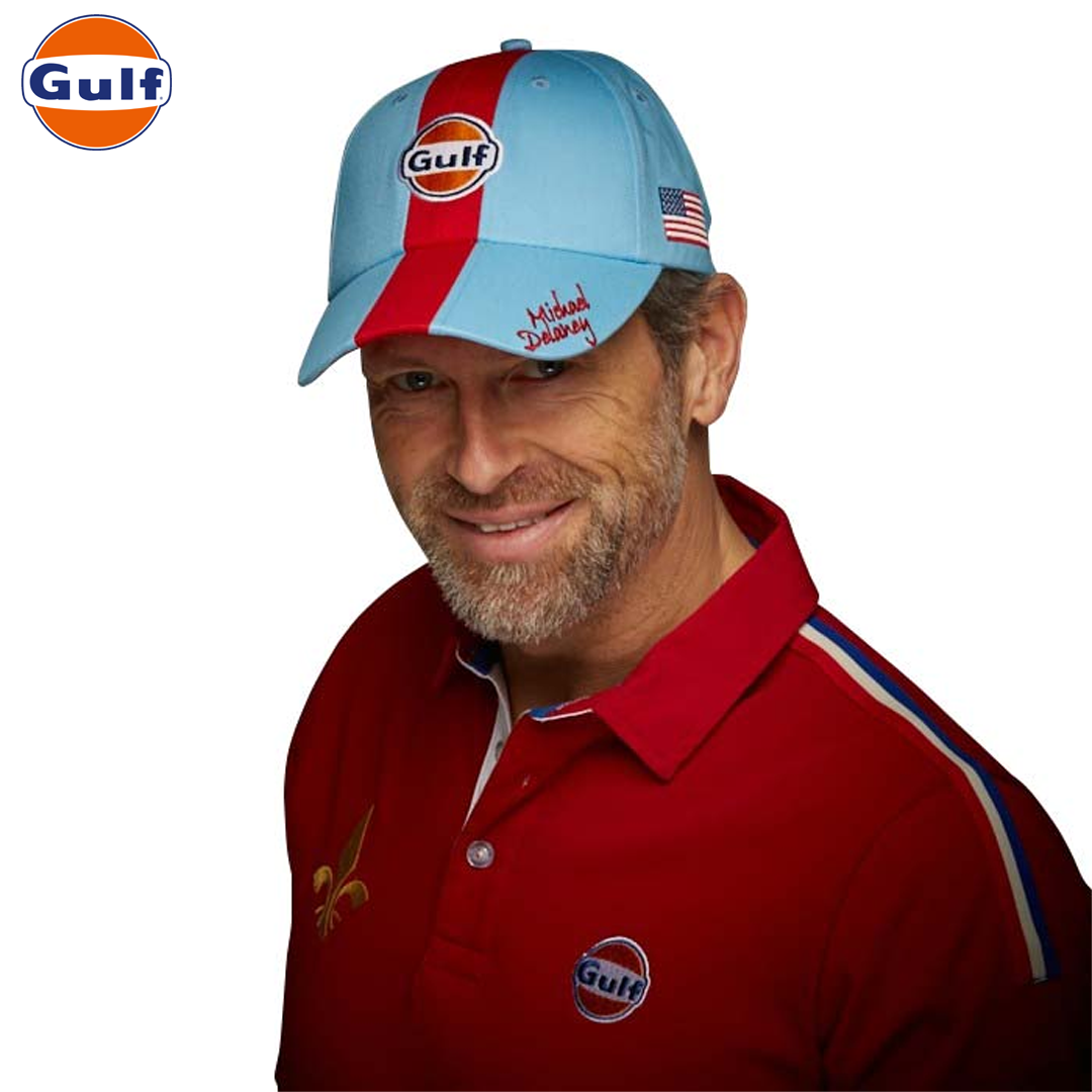 GPO104_gulf_oil_motorsport_m_delaney_basecap_iceblue_light_blue_cap_keps_usa_america_motorsport_racing_westcoast_motorsport_man