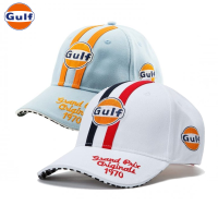 GPO109_GPO72_Gulf_GPO_1970_Cap_Gulf_white_Blue_keps_racing_classic_bensin_westcoast_motorsport_front_side_pair