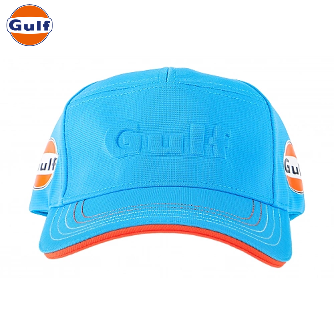 GPO136_gulf_oil_3_cobalt_blue_cap_keps_motorsport_racing_westcoast_motorsport_front