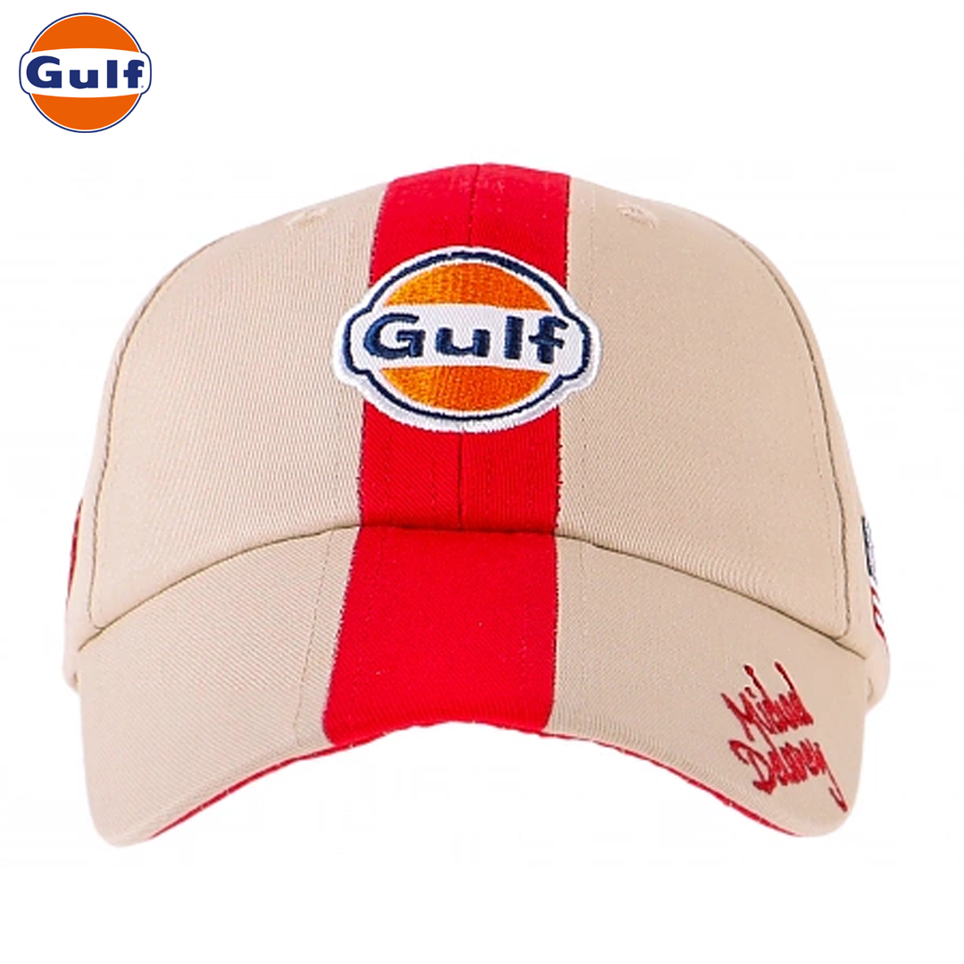 GPO53_gulf_oil_motorsport_m_delaney_basecap_sand_cap_keps_usa_america_motorsport_racing_westcoast_motorsport_front