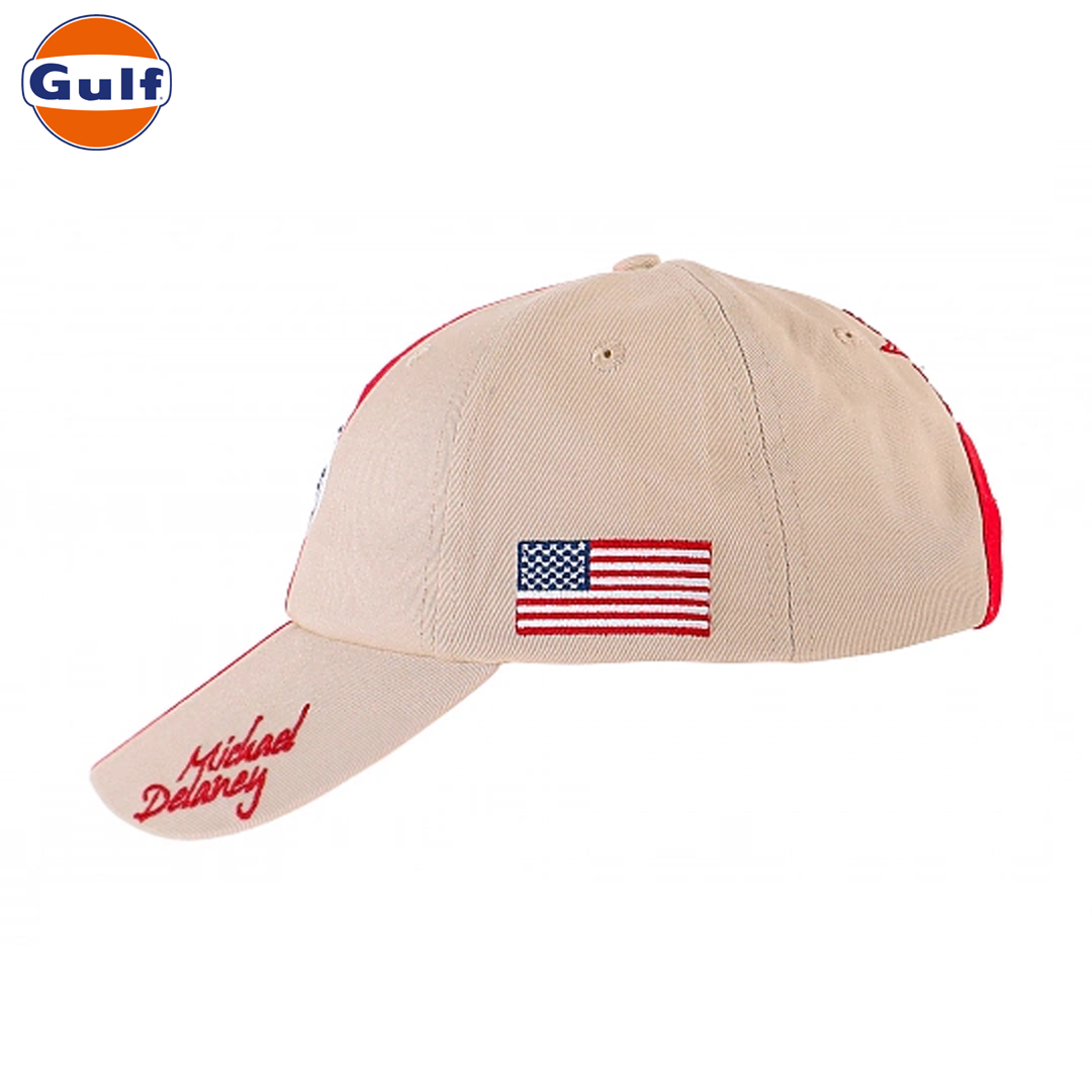 GPO53_gulf_oil_motorsport_m_delaney_basecap_sand_cap_keps_usa_america_motorsport_racing_westcoast_motorsport_left