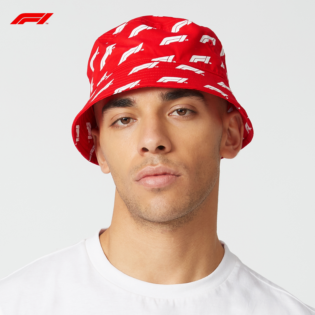 701202423001000_f1_collection_bucket_hat_fw_fanwear_f1sweden_f1sverige_formula1_formel1_westcoast_motorsport_red_solhatt_fiskehatt_fiskarhatt_hatt_man