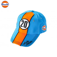 GPO146_gulf_20_lucky_number_cap_cobalt_blue_keps_gulfoil_racing_oil_olja_bensin_westcoast_motorsport_front_side