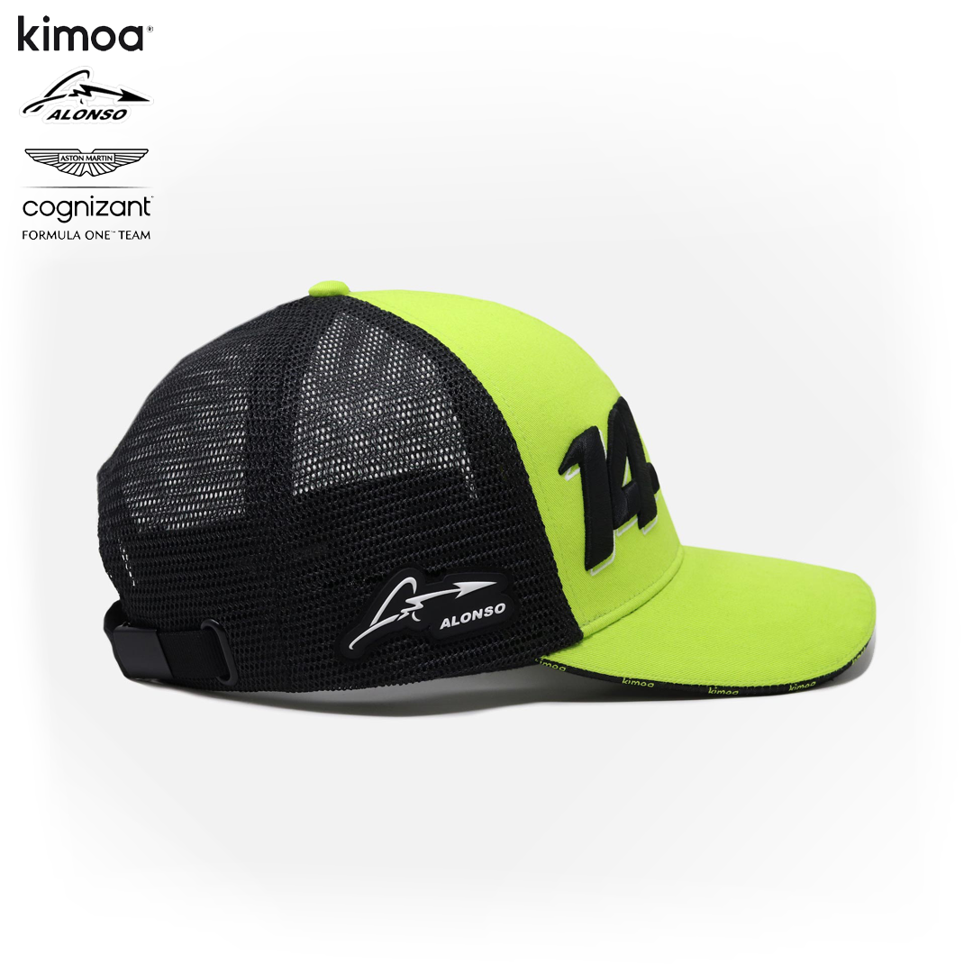 GO0S23993300_kimoa_aston_martin_cognizant_f1_team_fernando_alonso_cap_keps_14_green_formel1_formula1_f1sweden_f1sverige_westcoast_motorsport_lime_right_side