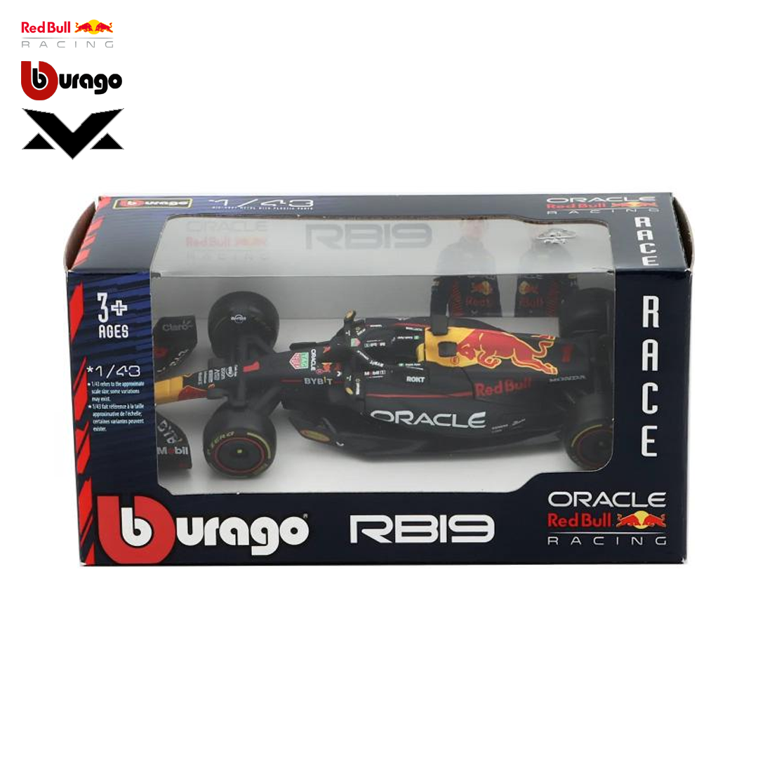 RBR23411_RBR_RB19_2023_oracle_red_bull_racing_team_VERSTAPPEN_F1_CAR_MINIATURE_miniatyrbil_bil_formel1_formula1_bburago_f1sweden_f1sverige_westcoast_motorsport_box