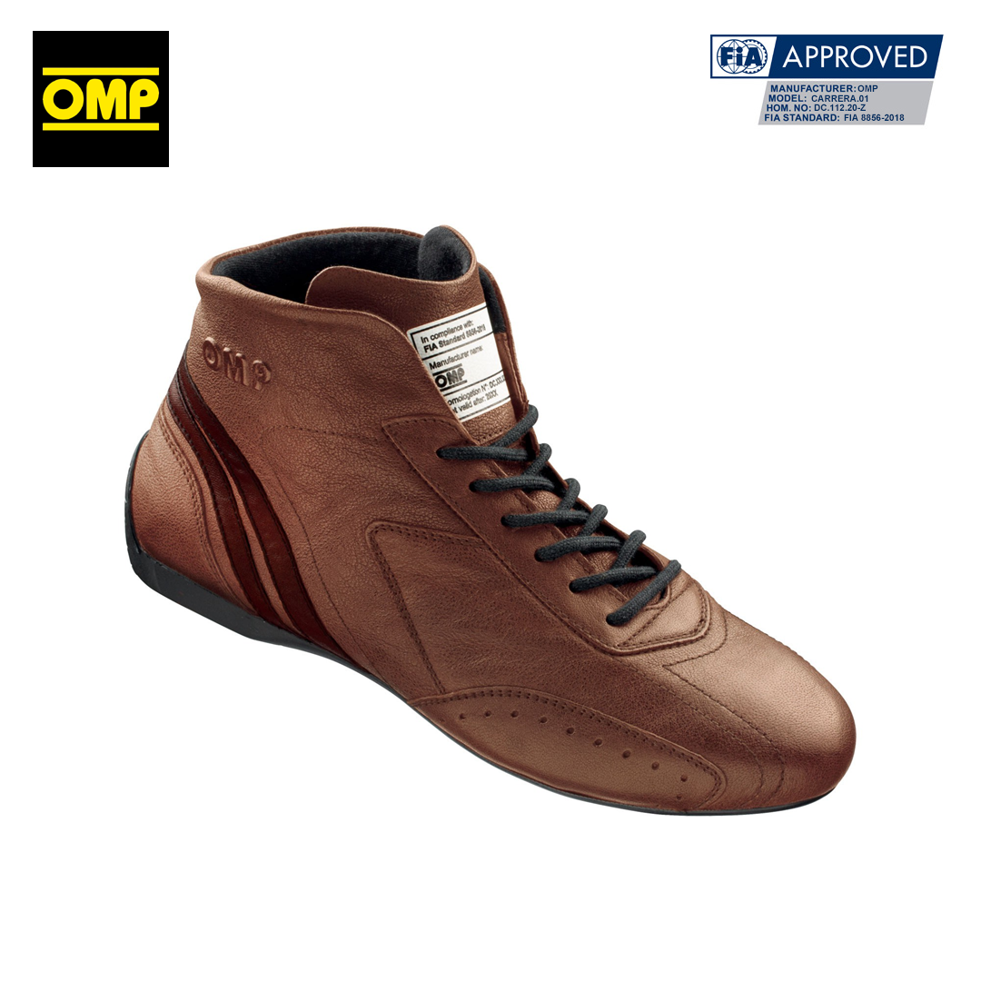 IC0-0784-B01_omp_carrera_vintage_racing_shoe_racingsko_retro_leather_skinn_fia_approved_classic_westcoast_motorsport_brown_brun_leather_outside_front