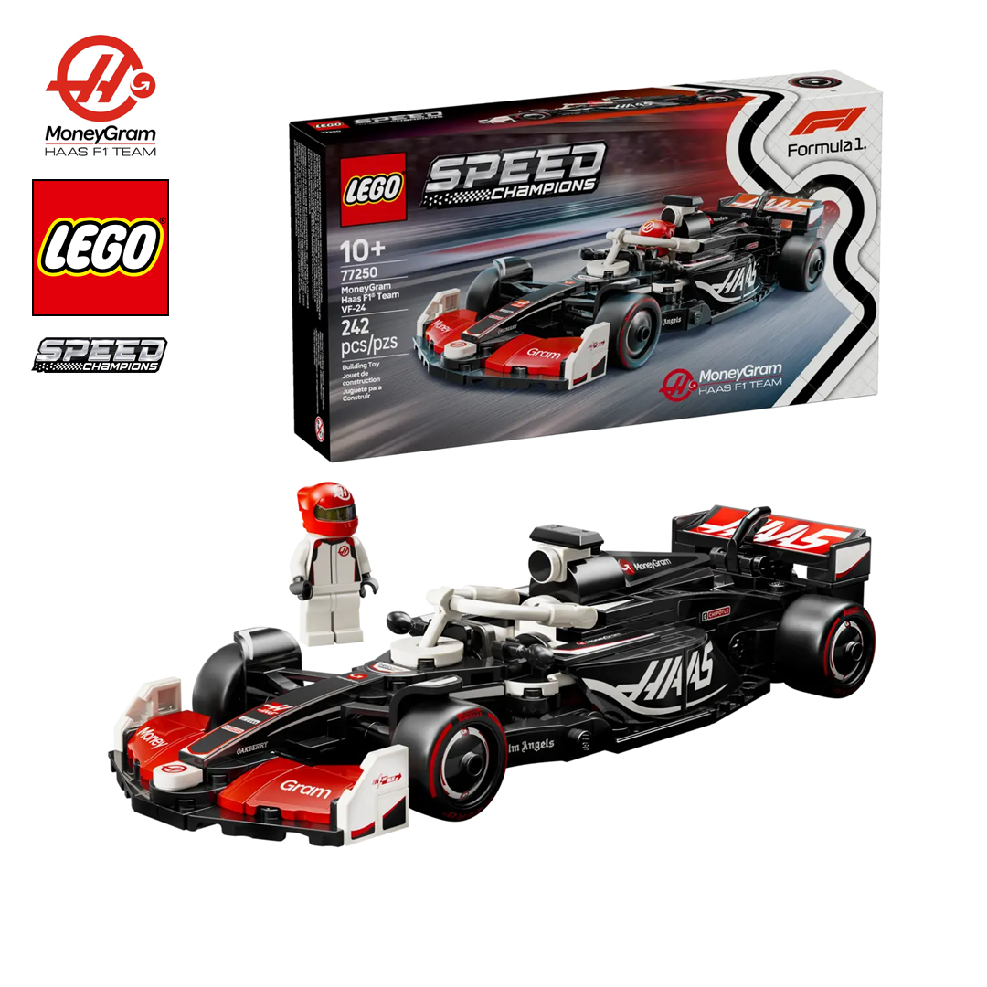 77250_moneygram_haas_formula_one_team_lego_speed_champions_VF-24_car_2024_f1_f1sweden_f1sverige_formula1_formel1_official_merch_westcoast_motorsport