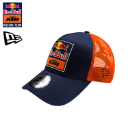 KTM24073_red_bull_ktm_racing_team_trucker_cap_bent_brim_bb_blue_orange_newera_new_era_motogp_enduro_motorcross_bike_actionsport_westcoast_motorsport_sweden_left_side_front