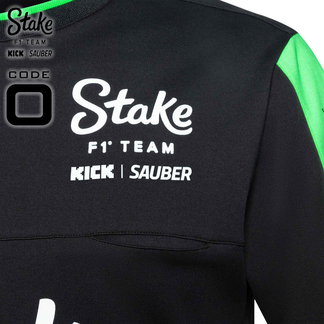 M600121444_stake_f1_team_kick_sauber_tee_t-shirt_black_green_svart_f1sweden_f1sverige_formula1_formel1_code-zero_westcoast_motorsport_closeup