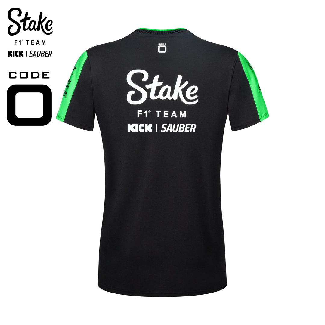 W600121444_stake_f1_team_kick_sauber_tee_t-shirt_black_green_svart_f1sweden_f1sverige_formula1_formel1_code-zero_westcoast_motorsport_women_back
