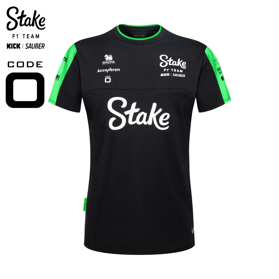 W600121444_stake_f1_team_kick_sauber_tee_t-shirt_black_green_svart_f1sweden_f1sverige_formula1_formel1_code-zero_westcoast_motorsport_women_front