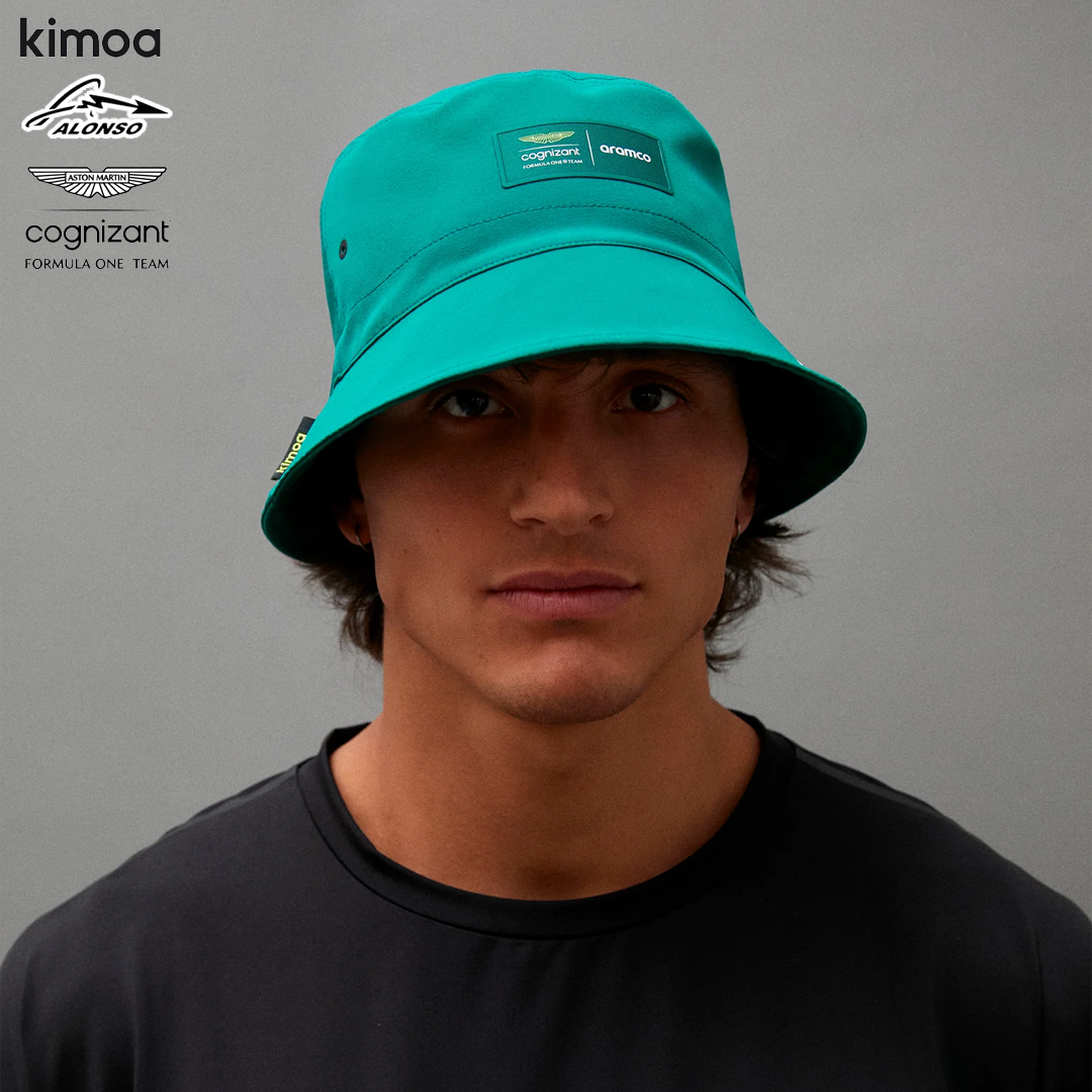 GO0S24783300_aston_martin_cognizant_formula_one_team_driver_fernando_alonso_bucket_hat_14_fiskarhatt_solhatt_kimoa_green_f1sweden_f1sverige_formel1_f1_westcoast_motorsport_man_front