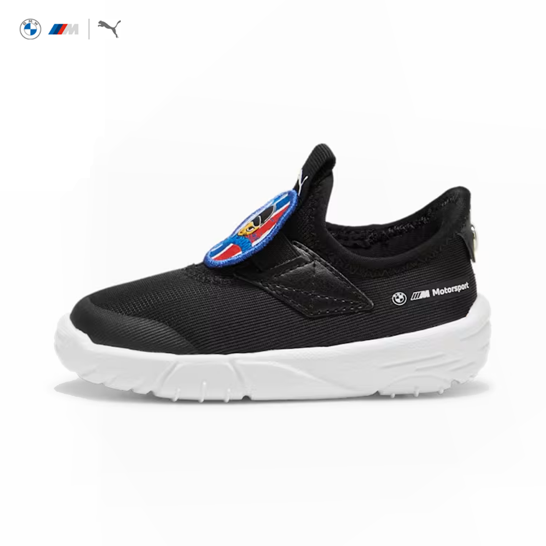 30837401_bmw_motorsport_mms_slipkart_ac_infant_baby_shoes_skor_barnskor_babyskor_kids_baby_toddler_puma_stichd_official_merch_racing_westcoast_motorsport_black_svart_left