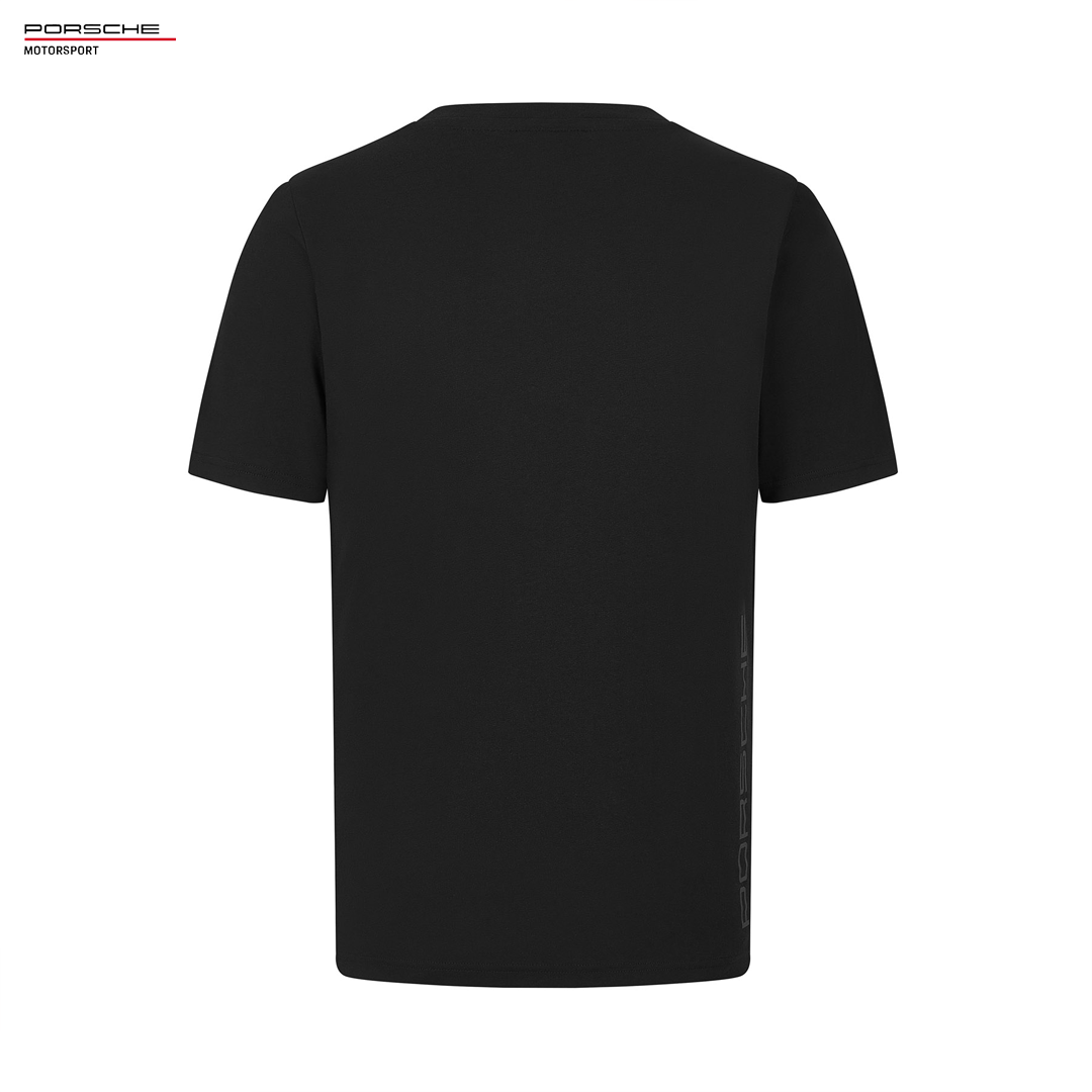 701227724001_porsche_motorsport_fw_small_logo_tee_t-shirt_black_svart_racing_carrera_cup_sprint_challenge_official_merch_puma_stichd_westcoast_motorsport_back