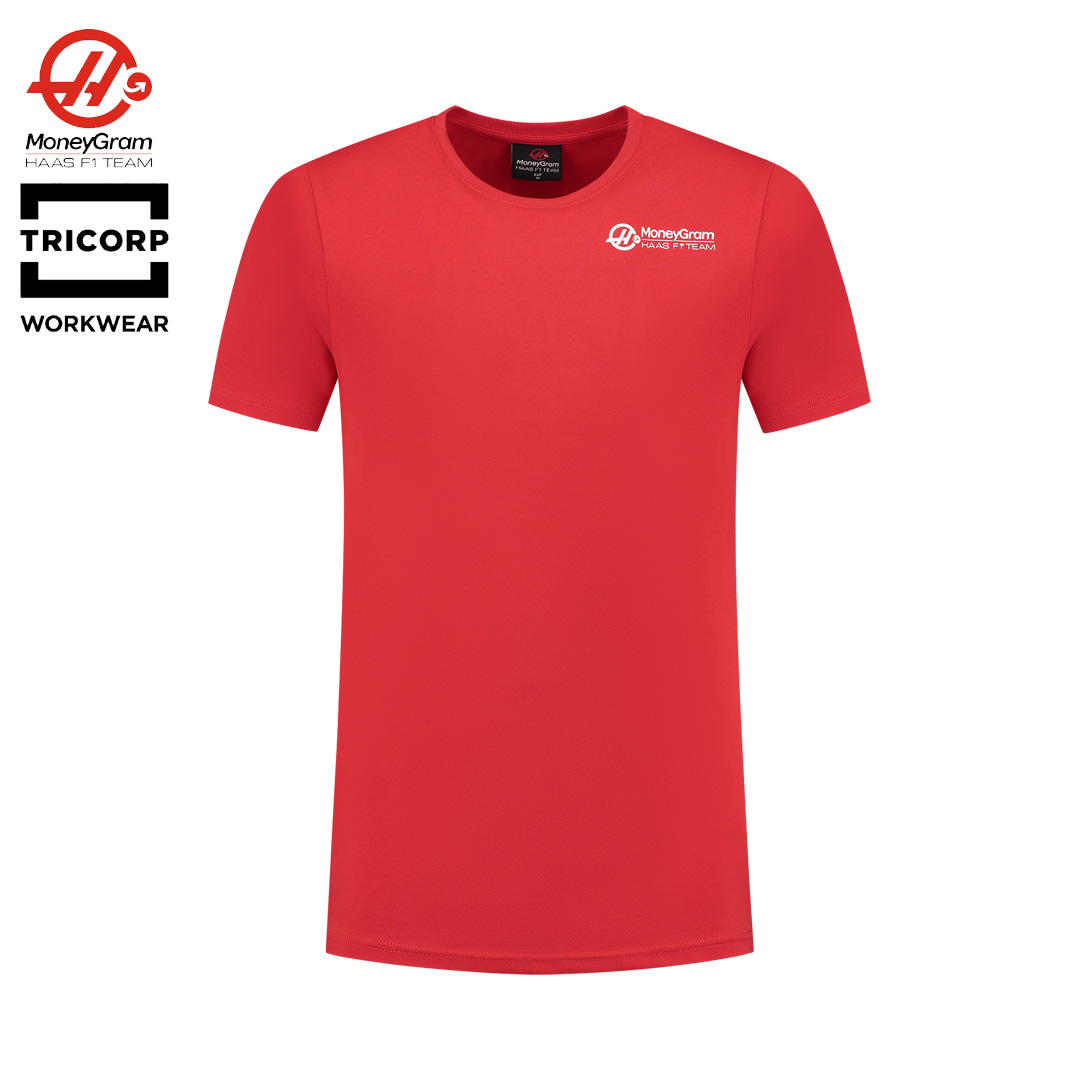 901308_haas_moneygram_f1_team_circle_dynamic_roundel_tee_t-shirt_formel1_formula1_f1sweden_f1sverige_denmark_nordic_tricorp_workwear_westcoast_motorsport_front_red