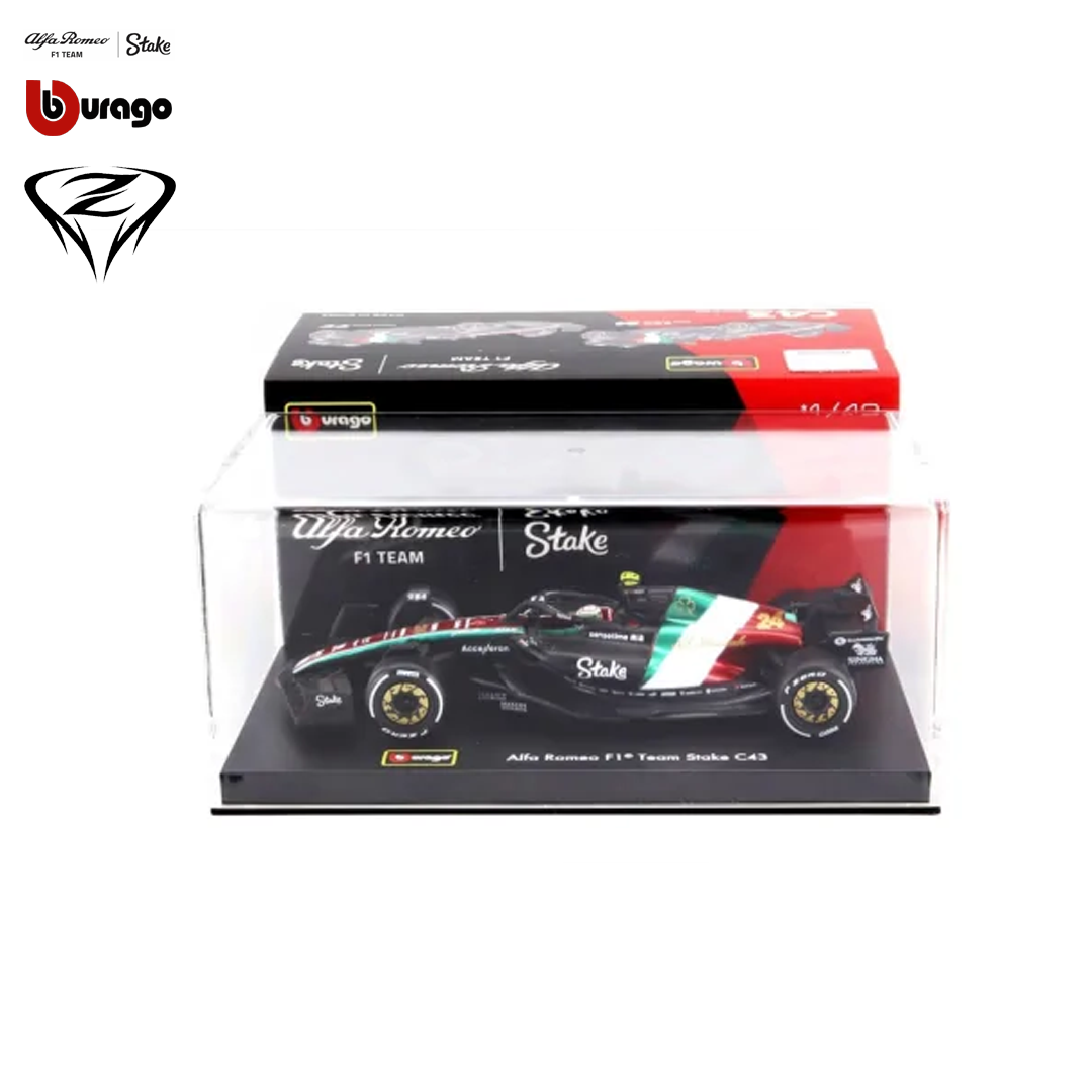 18-38086_VA-38086G_alfa_romeo_f1_team_stake_sauber_italian_grand_prix_2023_gp_model_car_miniature_zhou_guanyu_bburago_modellbil_leksaksbil_formel1_formula1_westcoast_motorsport_car_box