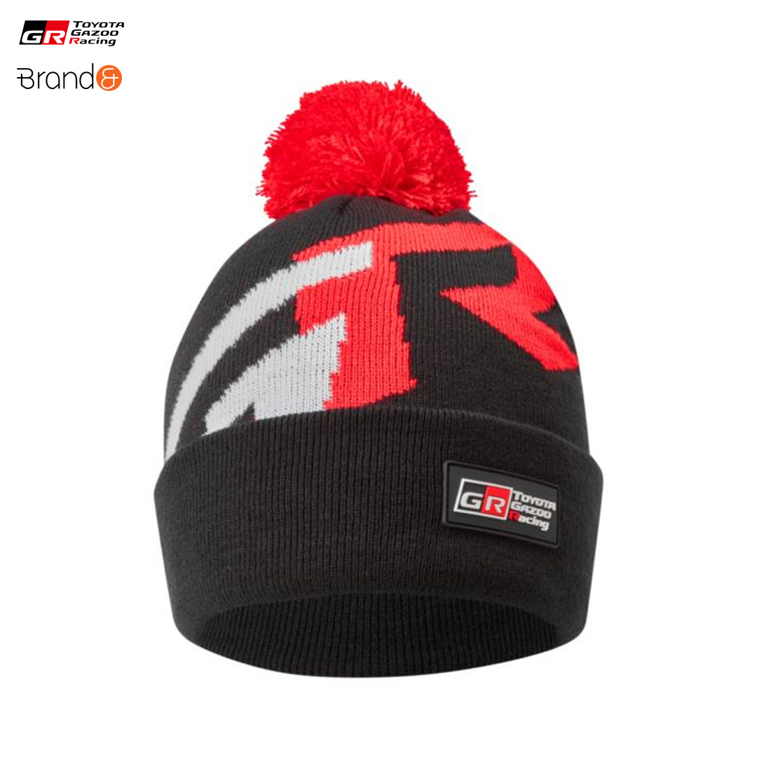 TOY18KH_toyota_gazoo_racing_bobble_beanie_knitted_mössa_rally_wrc_rallycross_wrc_wrx_brandand_winter_westcoast_motorsport_side