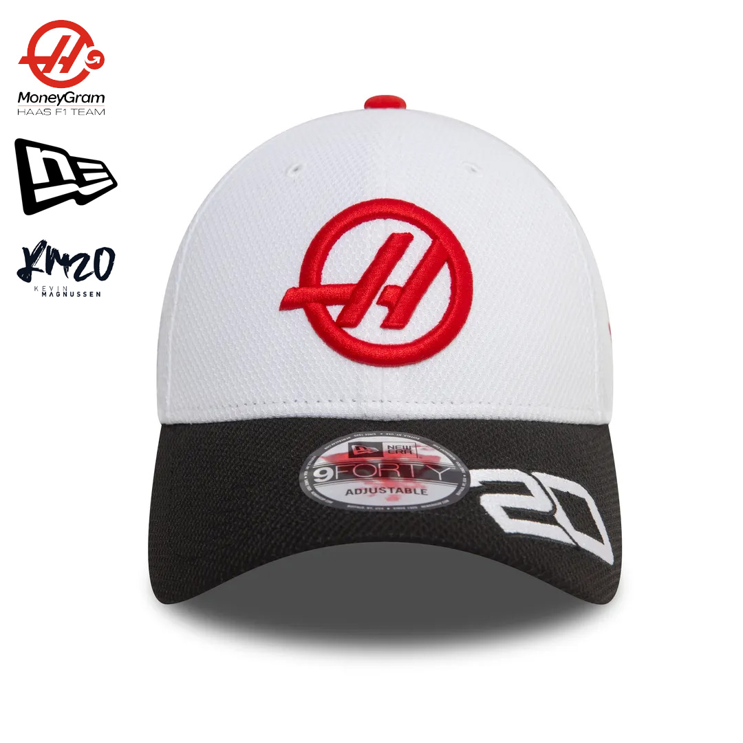 60505564_moneygram_haas_formula_one_team_kevin_magnussen_replica_cap_f1_f1sweden_f1sverige_formel1_formula1_new_era_westcoast_motorsport_front