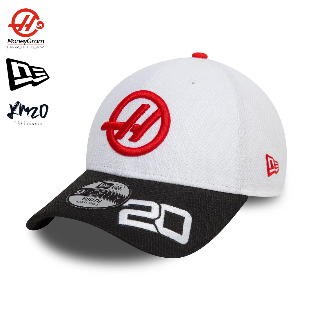 60505564_moneygram_haas_formula_one_team_kevin_magnussen_replica_cap_f1_f1sweden_f1sverige_formel1_formula1_new_era_westcoast_motorsport_front_left