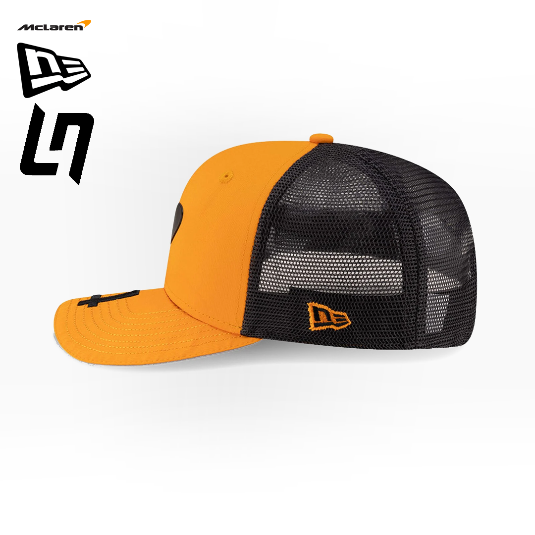 60669288_ 60691413_mclaren_racing_formula_one_team_Lando_Norris_replica_trucker_cap_9seventy_new_era_keps_f1sweden_f1sverige_formel1_formula1_westcoast_motorsport_left