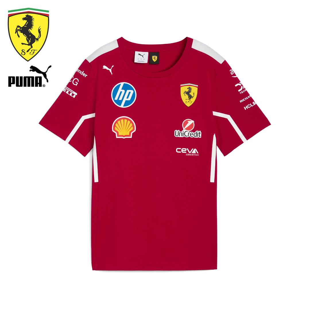 701232809_scuderia_ferrari_f1_team_tee_replica_t-shirt_official_merch_puma_stichd_f1sweden_f1sverige_formel1_formula1_westcoast_motorsport_front