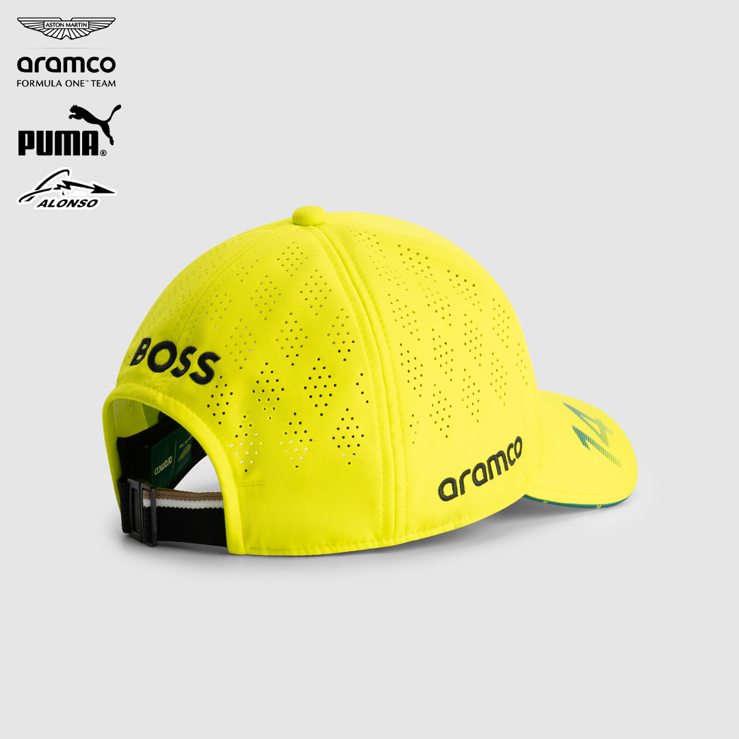 701233023_aston_martin_formula_one_team_replica_fernando_alonso_cap_puma_stichd_f1sweden_f1sverige_formel1_formula1_f1_official_merch_westcoast_motorsport_lime_back