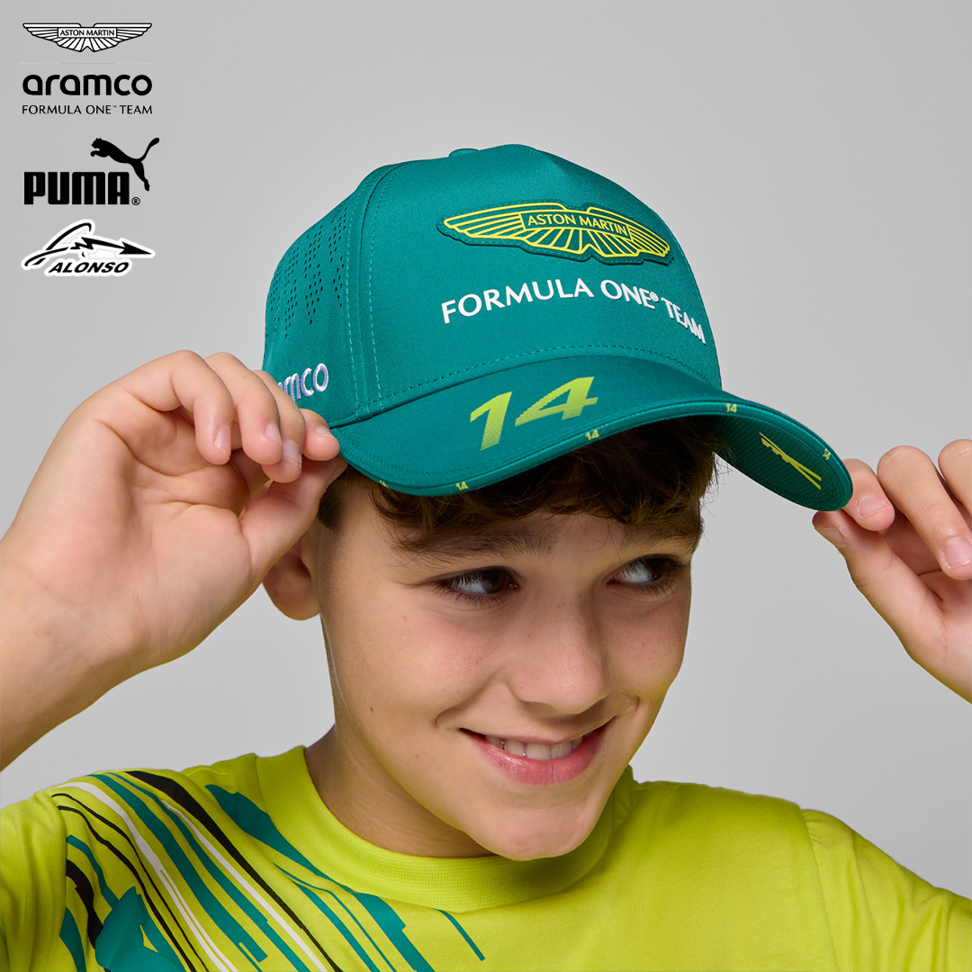 701233026_aston_martin_formula_one_team_replica_fernando_alonso_cap_puma_stichd_f1sweden_f1sverige_formel1_formula1_f1_official_merch_westcoast_motorsport_green_kid