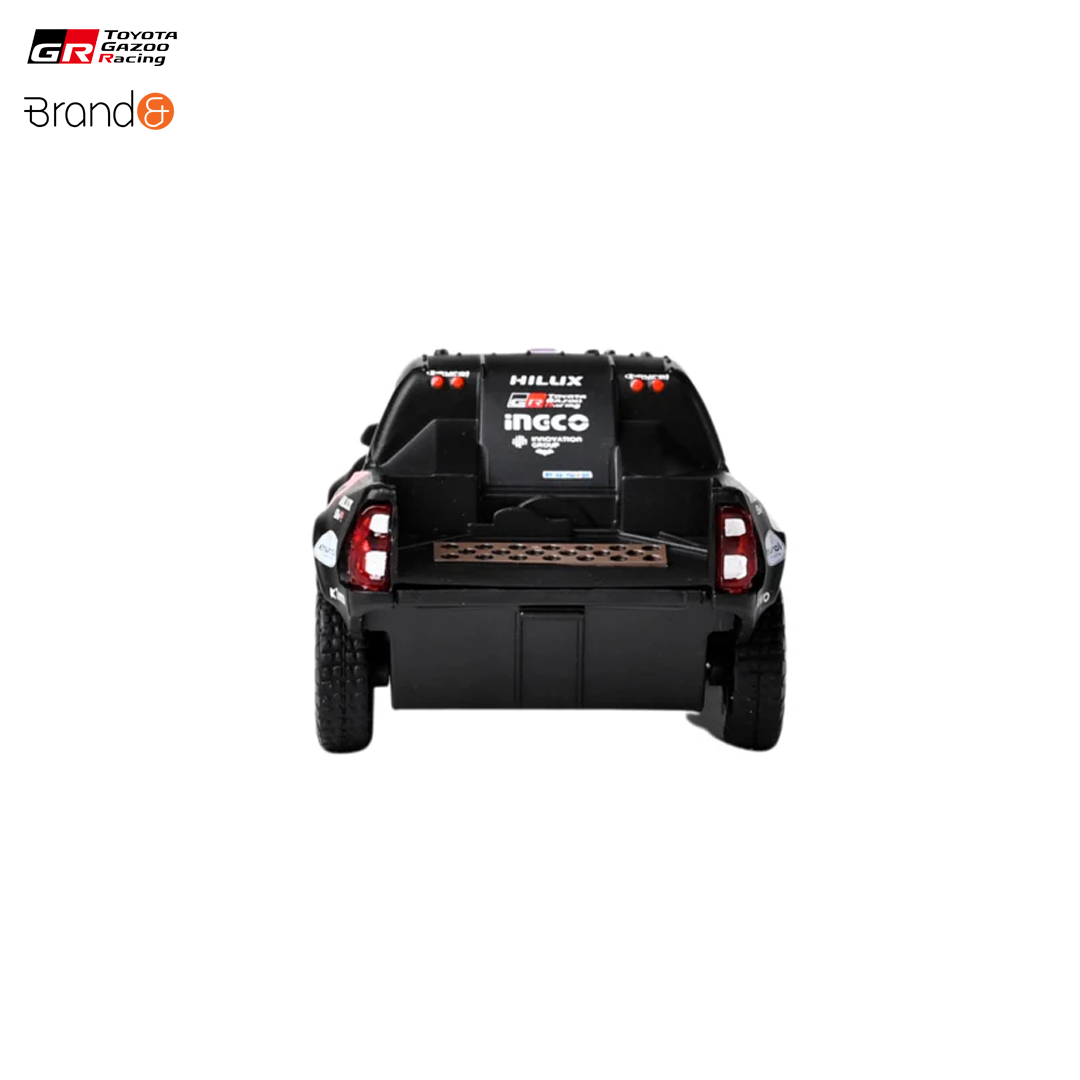 TBMTRREDIS48-hilux_toyota_gazoo_racing_gr_dkr_hilux_evo_t1u_rally_raid_pullback_car_miniature_car_modellbil_leksaksbil_brand_and_official_racing_merch_f1_drifting_westcoast_motorsport_back