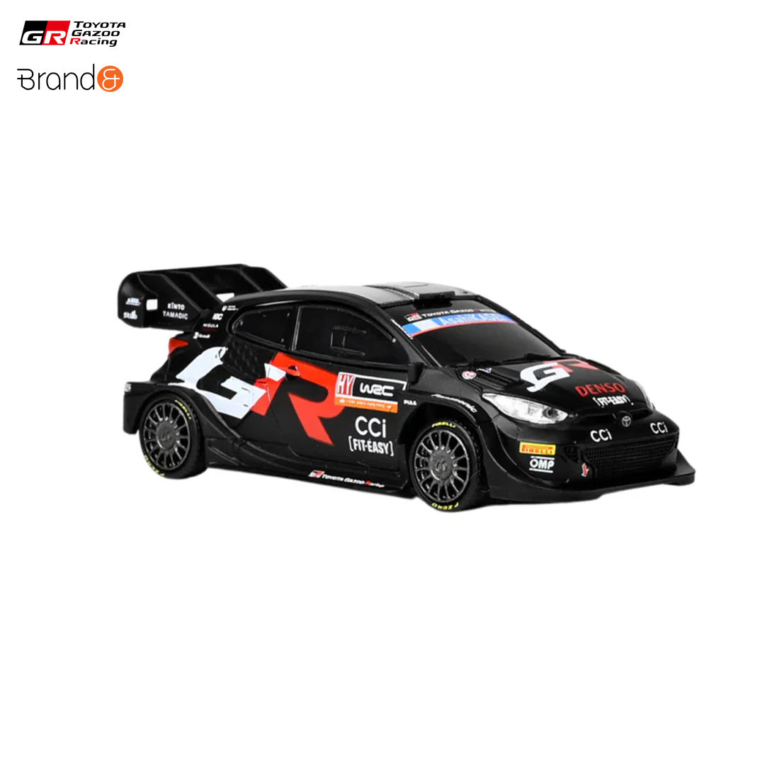 TBMTRREDIS48-yaris_toyota_gazoo_racing_rally1_hybrid_pullback_car_miniature_car_modellbil_leksaksbil_brand_and_official_racing_merch_lemans_westcoast_motorsport_front_right