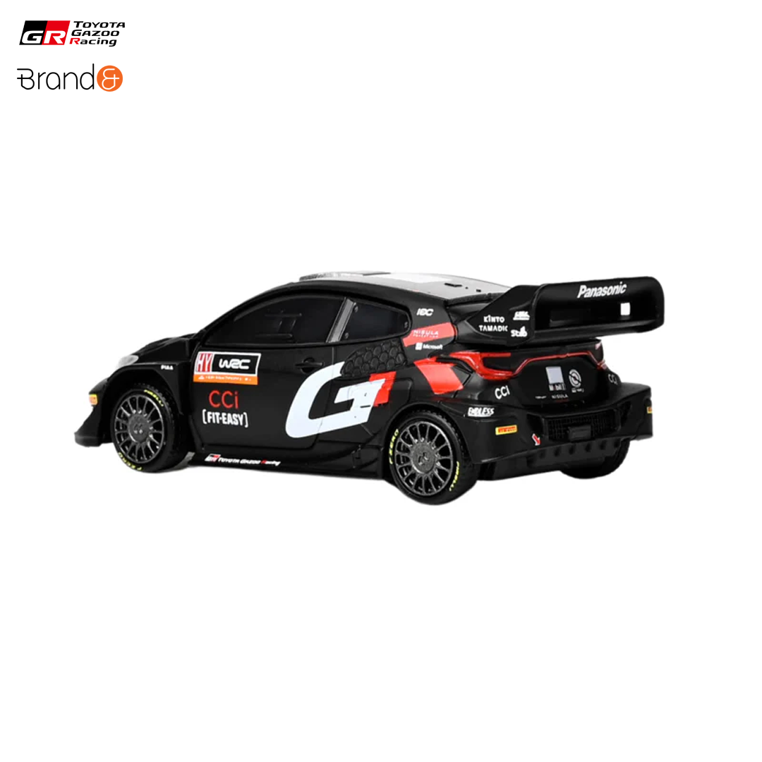 TBMTRREDIS48-yaris_toyota_gazoo_racing_rally1_hybrid_pullback_car_miniature_car_modellbil_leksaksbil_brand_and_official_racing_merch_lemans_westcoast_motorsport_left