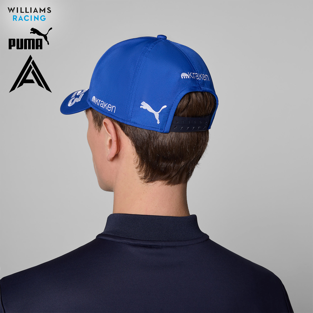 701231864001801_williams_racing_formula_one_team_driver_alexander_albon_replica_cap_keps_f1sweden_f1sverige_formel1_formula1_puma_stichd_official_merch_westcoast_motorsport_man_back