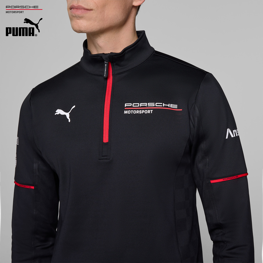 701232119001_porsche_motorsport_replica_mid-layer_sweat_zip_official_merch_puma_stichd_racing_carrera_cup_westcoast_motorsport_chest