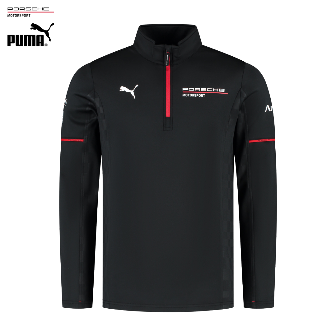 701232119001_porsche_motorsport_replica_mid-layer_sweat_zip_official_merch_puma_stichd_racing_carrera_cup_westcoast_motorsport_front