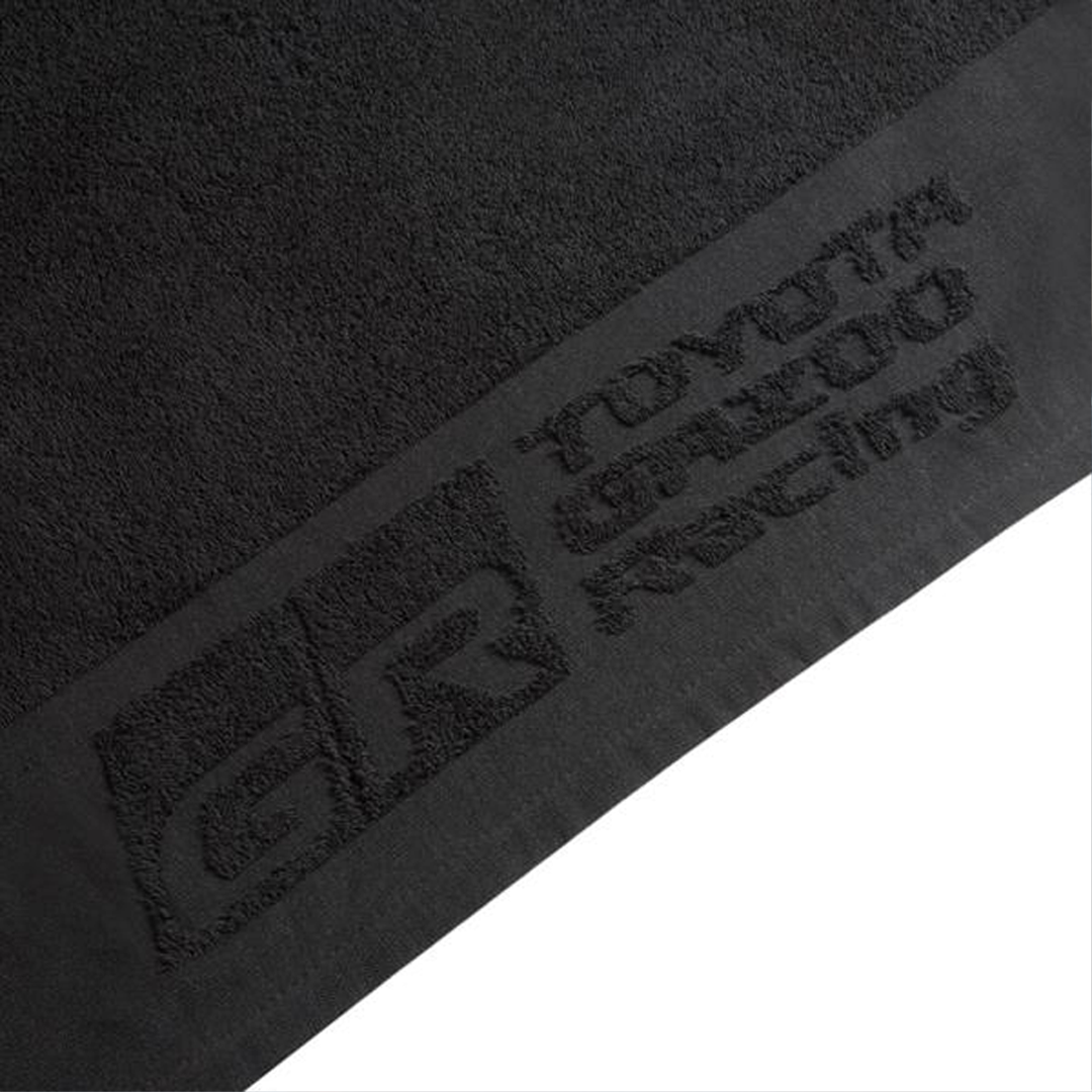 TGR19TOWEL_toyota_gazoo_racing_towel_handduk_rally_raid_wec_drifting_rally_jdm_japcars_Official_merch_westcoast_motorsport_sweden_closeup