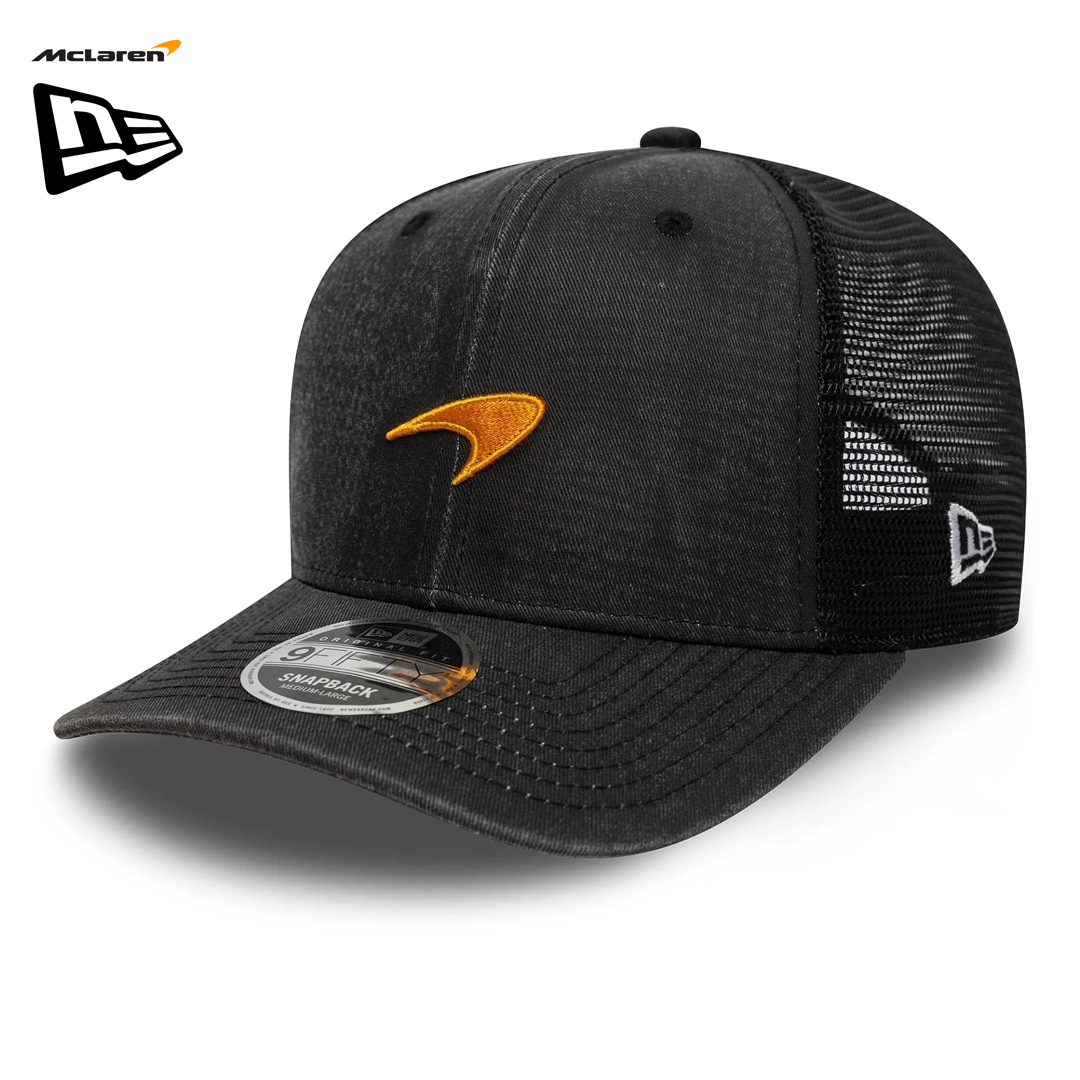 60684630_mclaren_Racing_washed_9fifty_cap_new_era_keps_f1_formel1_formula1_f1sweden_f1sverige_official_merch_patch_westcoast_motorsport_left
