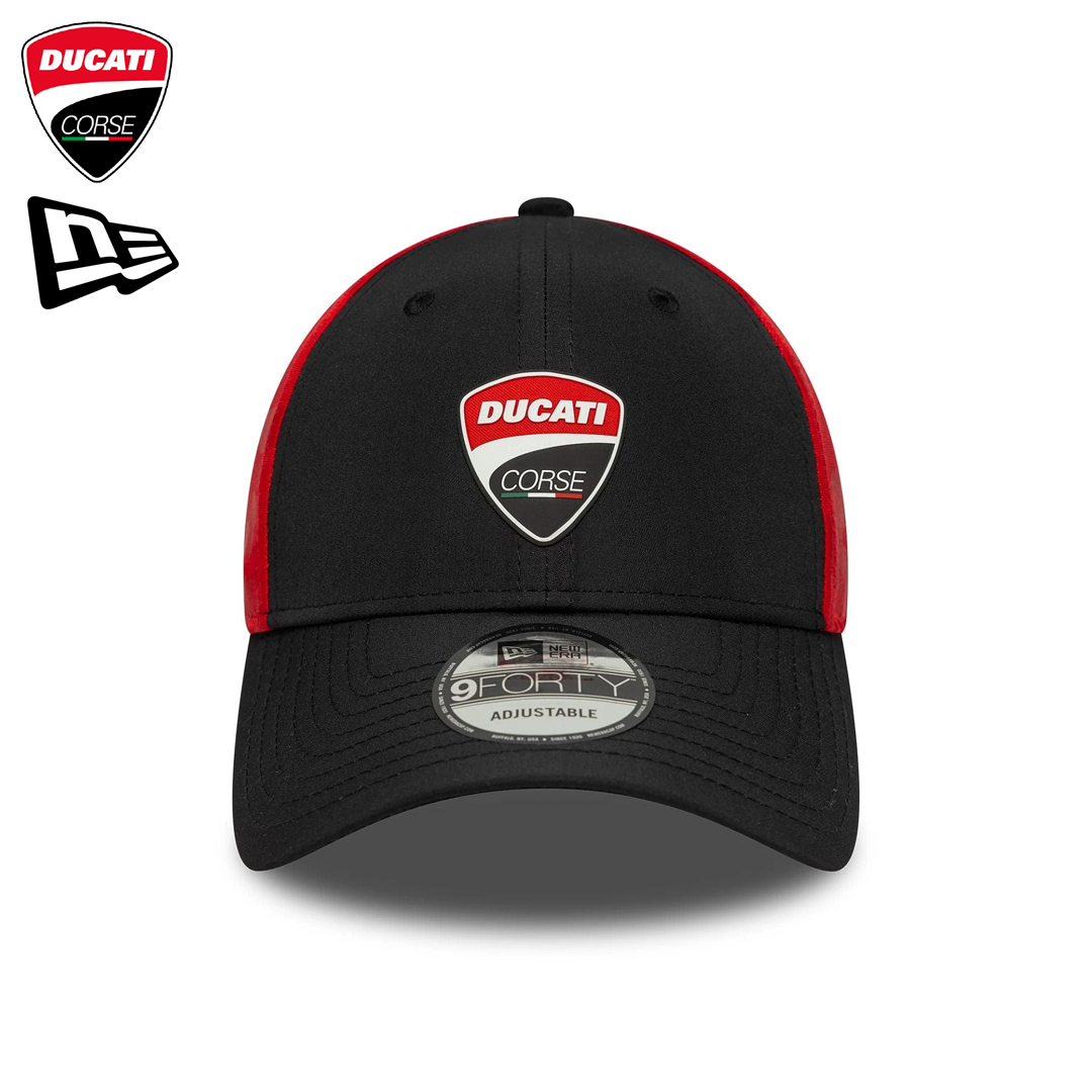 60684746_ducati_corse_logo_9forty_cap_keps_motogp_roadracing_official_merch_westcoast_motorsport_front